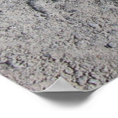 コンクリートセメント壁のグレーテクスチャ ポスター (角)