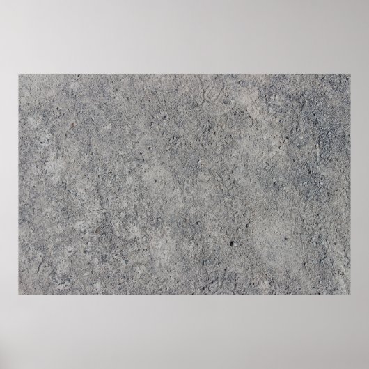 コンクリートセメント壁のグレーテクスチャ ポスター (正面)