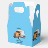 コンクリートセメント混合トラック漫画イラストレーション フェイバーボックス (オープン)