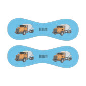 コンクリートセメント混合トラック漫画イラストレーション 野球ボール (パネル)