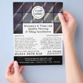 コンクリートタイル，床屋，タイルインストーラー広告 チラシ (手)