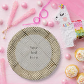 コンクリートタ地中海のイルのパターン文字 ペーパープレート (パーティー)