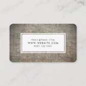 コンクリートテクスチャシンプルインテリアデザモダンイナー 名刺 (裏面)
