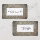 コンクリートテクスチャシンプルインテリアデザモダンイナー 名刺 (正面/裏面)