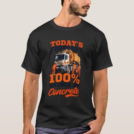 コンクリートデザイン道路労働者のチャンス100 Tシャツ (正面)