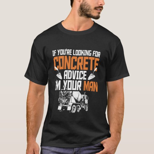コンクリートフィニッシャーもとい道路工事作業員 Tシャツ (正面)