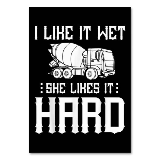 コンクリートフィニッシャ作業者セメントミキサートラックドライバー テーブルナンバー (正面)