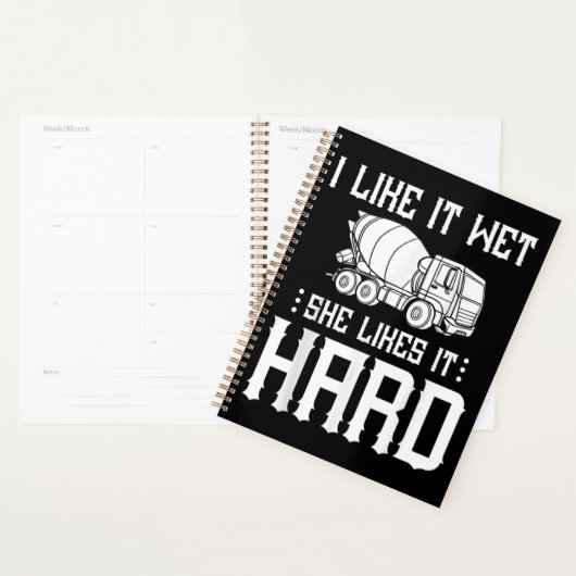 コンクリートフィニッシャ作業者セメントミキサートラックドライバー プランナー手帳 (ディスプレー)