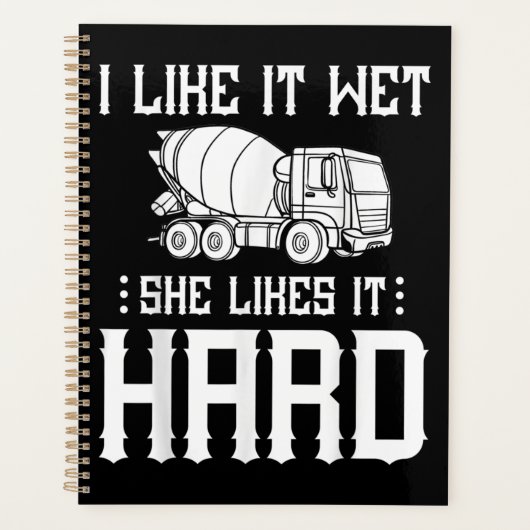 コンクリートフィニッシャ作業者セメントミキサートラックドライバー プランナー手帳 (正面)