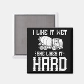 コンクリートフィニッシャ作業者セメントミキサートラックドライバー マグネット (正面/裏面)