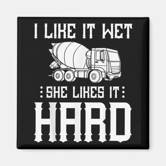 コンクリートフィニッシャ作業者セメントミキサートラックドライバー マグネット (正面)