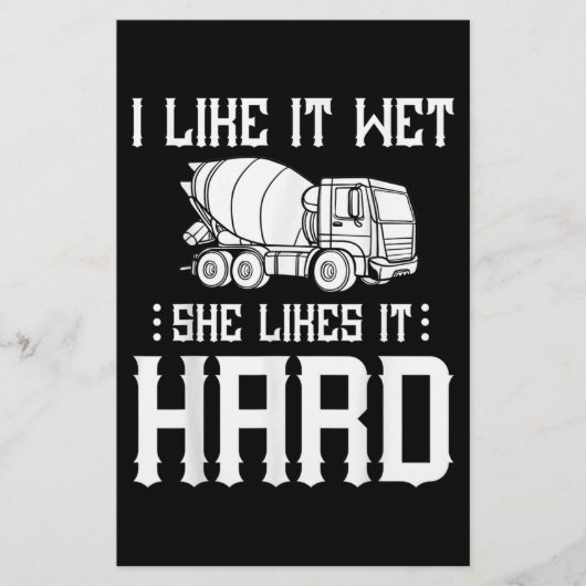 コンクリートフィニッシャ作業者セメントミキサートラックドライバー 便箋 (正面)