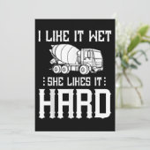 コンクリートフィニッシャ作業者セメントミキサートラックドライバー 招待状 (スタンド正面)