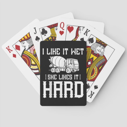 コンクリートフィニッシャ作業者セメントミキサートラックドライバ トランプ (裏面)