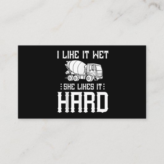 コンクリートフィニッシャ作業者セメントミキサートラックドライバ 名刺 (正面)