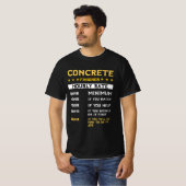 コンクリートフィニッシャ時給ギフトセメントミキサー Tシャツ (正面フル)