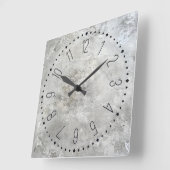 コンクリートフェイク壁時計 スクエア壁時計 (傾斜)