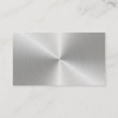 コンクリートプロフェッショナル金属銀ビジネスカード 名刺 (裏面)