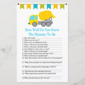 コンクリートミキサーどのように良く知っている赤ちゃんシャワー (正面)