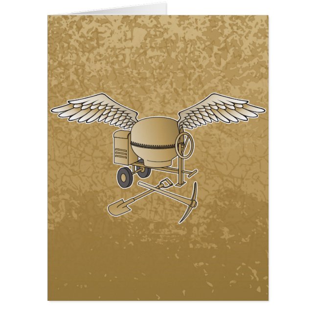 コンクリートミキサーのベージュ (正面)