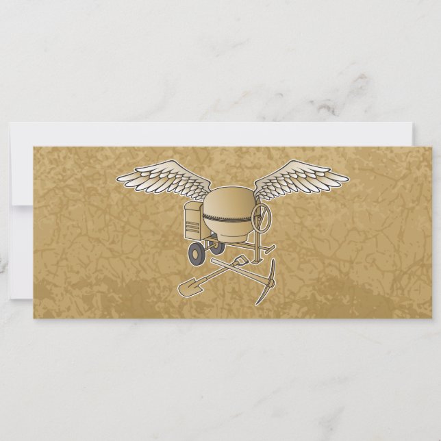 コンクリートミキサーのベージュ (正面)