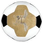 コンクリートミキサーのベージュ サッカーボール (回転)