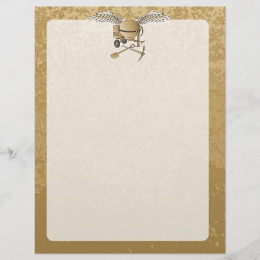 コンクリートミキサーのベージュ チラシ (正面)