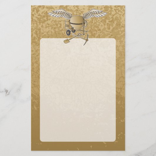 コンクリートミキサーのベージュ チラシ (正面)