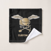 コンクリートミキサーのベージュ バスタオルセット (ウォッシュタオル)