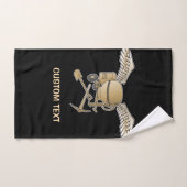 コンクリートミキサーのベージュ バスタオルセット (ハンドタオル)