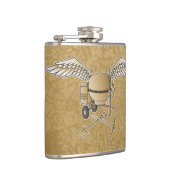 コンクリートミキサーのベージュ フラスク (右)