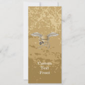 コンクリートミキサーのベージュ 招待状 (正面)