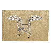 コンクリートミキサーのベージュ 枕カバー (裏面)