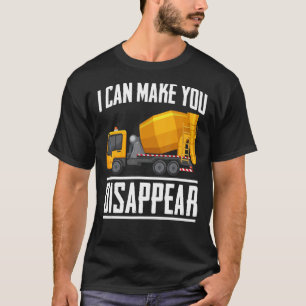 コンクリートミキサートラックコンスターを消すことができる Tシャツ