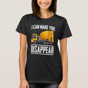 コンクリートミキサートラックコンスターを消すことができる Tシャツ