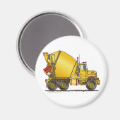 コンクリートミキサートラック磁石 マグネット (正面/裏面)