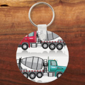 コンクリートミキサートラック キーホルダー (正面)