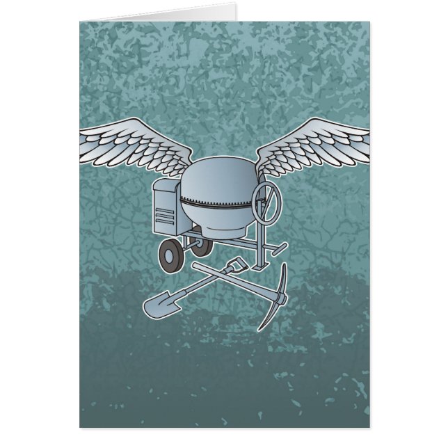 コンクリートミキサーブルーグレー (正面)