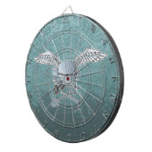 コンクリートミキサーブルーグレー ダーツボード (正面右)