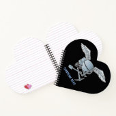 コンクリートミキサーブルーグレー ノートブック (内部)