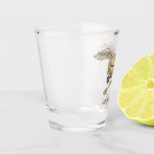 コンクリートミキサーベージュ ショットグラス (左)
