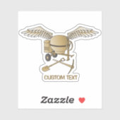 コンクリートミキサーベージュ シール (シート)