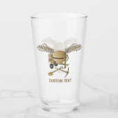 コンクリートミキサーベージュ タンブラーグラス (裏面)