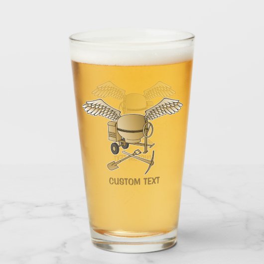 コンクリートミキサーベージュ タンブラーグラス (ドリンク正面)