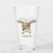 コンクリートミキサーベージュ タンブラーグラス (正面)