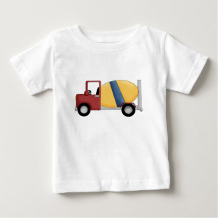 コンクリートミキサー車のTシャツおよびギフト ベビーTシャツ