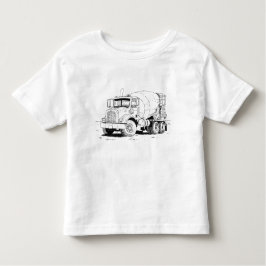コンクリートミキサー車 トドラーTシャツ