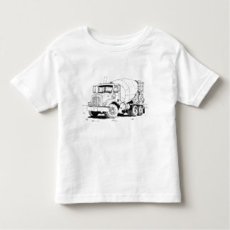 コンクリートミキサー車 トドラーTシャツ