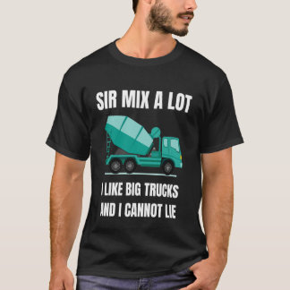 コンクリートミキサー運転手 大型車両 重機  Tシャツ