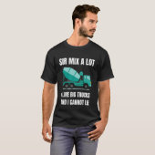 コンクリートミキサー運転手 大型車両 重機  Tシャツ (正面フル)